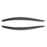 2 PCS / Set Carbon Fiber Car Lamp Eyebrow Decorative Sticker for BMW E92 / E93 2006-2012, Drop Glue Version