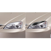 2 PCS / Set Carbon Fiber Car Lamp Eyebrow Decorative Sticker for Honda Civic 1999-1900, Drop Glue Version