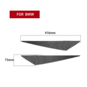 2 PCS / Set Carbon Fiber Car Lamp Eyebrow Decorative Sticker for BMW X1/E84 2009-2014, Drop Glue Version