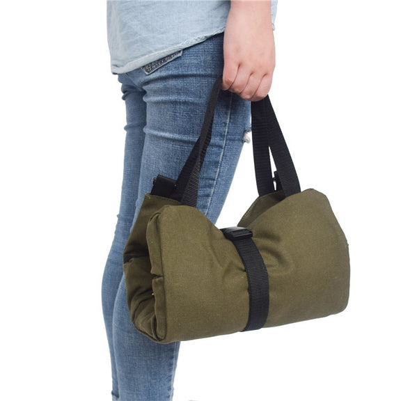 Car Auto Multi-function Canvas Storage Bag Portable Tool Bag Hanging Pocket Bag (Black)