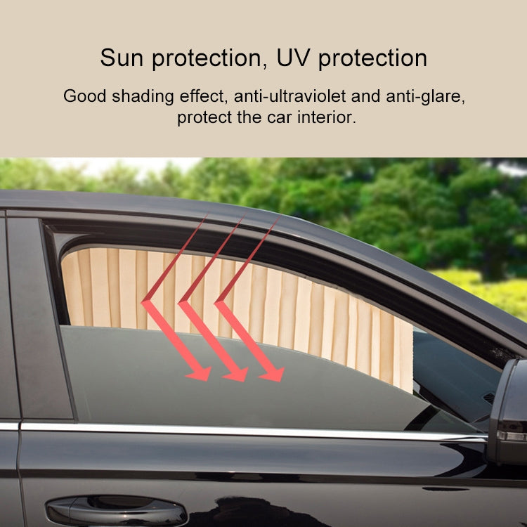 4 in 1 Car Auto Sunshade Curtains Windshield Cover Set (Silver)