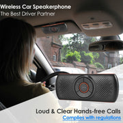 T826 Car Bluetooth Wireless MP3 Player FM Player for Sun Visor