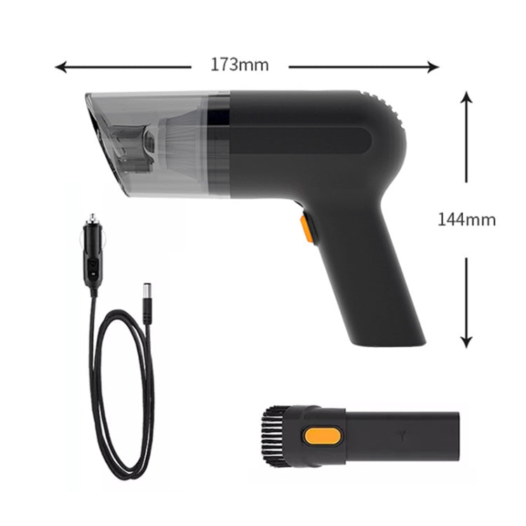 Car Portable Handheld Powerful Vacuum Cleaner Style: Wired(Green)