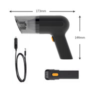 Car Portable Handheld Powerful Vacuum Cleaner Style: Wired(Green)