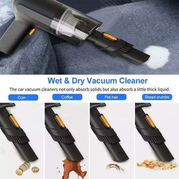 Car Portable Handheld Powerful Vacuum Cleaner Style: Wired(Green)