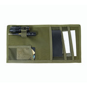 Car Sun Visor Storage Bag Glasses Frame Bill Clip (Army Green)