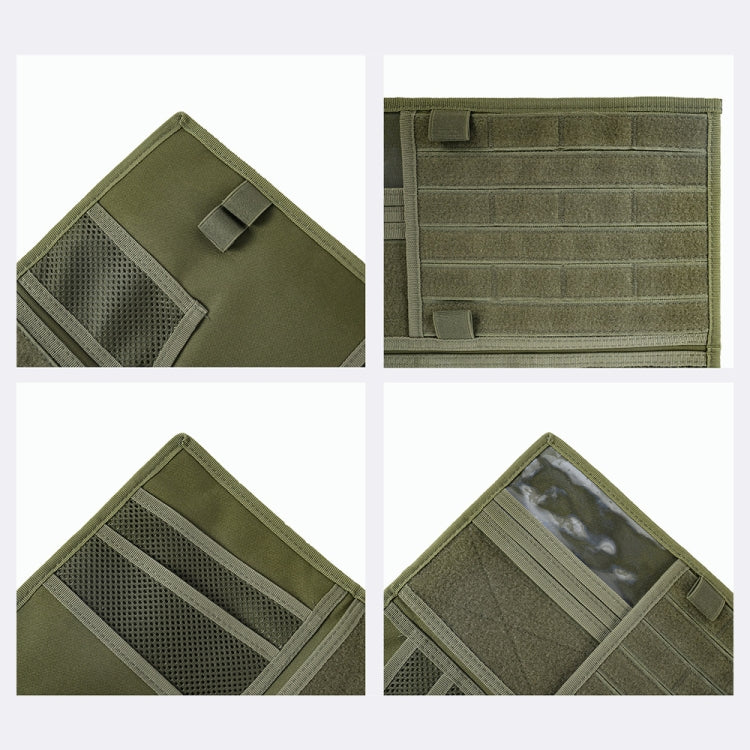 Car Sun Visor Storage Bag Glasses Frame Bill Clip (Army Green)
