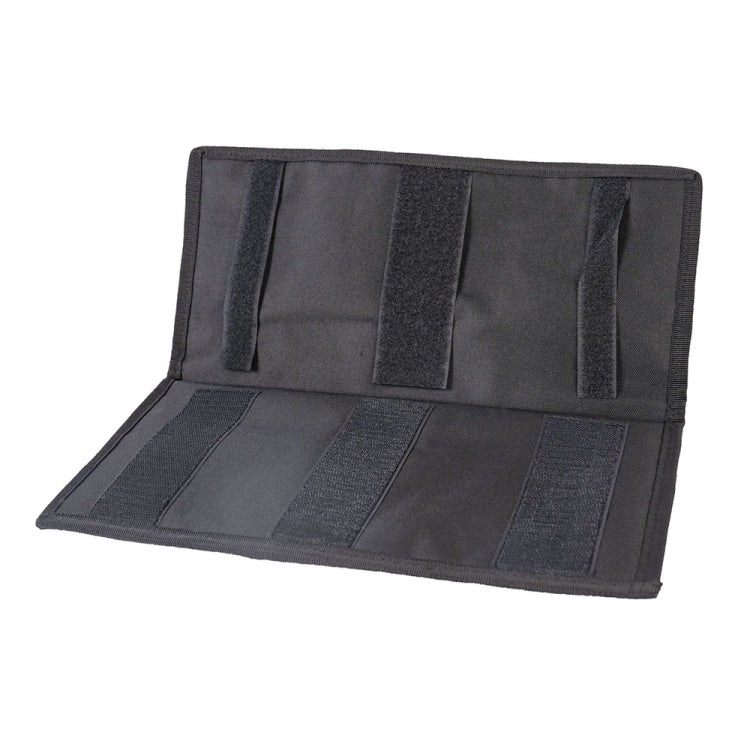 Car Sun Visor Storage Bag Glasses Frame Bill Clip (Black)