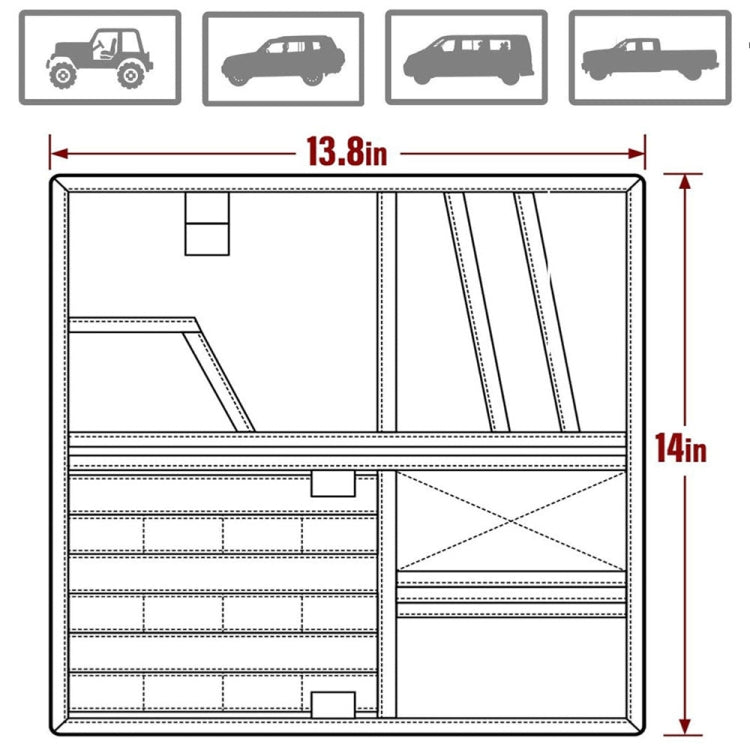 Car Sun Visor Storage Bag Glasses Frame Bill Clip (Army Green)