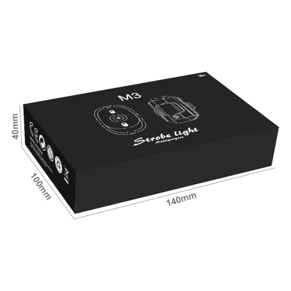 Motorcycle Super Water-resistant Multi-Mode Strobe Light with Wireless Remote Control