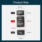 For BMW 3 Series Left Driving Car Central Control Multi-function ESP Button 6131 9252 912(Black)