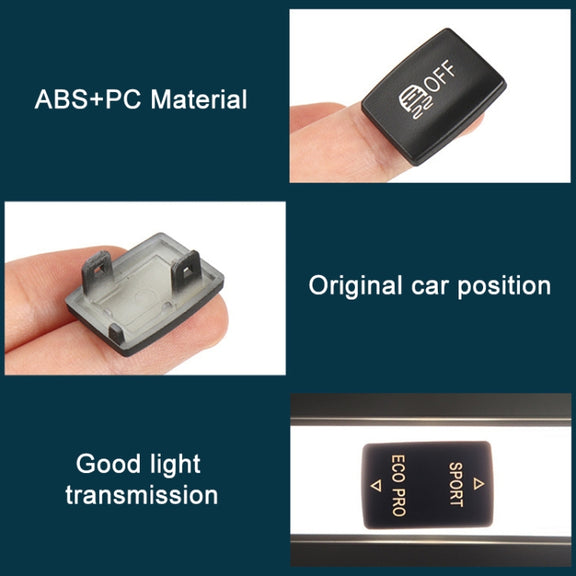 For BMW 3 Series Left Driving Car Central Control Multi-function ESP Button 6131 9252 912(Black)