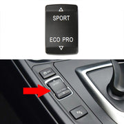For BMW 3 Series Left Driving Car Central Control Multi-function Sport Button 6131 9252 912(Black)