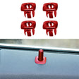 For BMW 5 Series 2011-2017 4 in 1 Car Interior Door Window Trim Panel Locking Knob Button Cover 5142 9171 769 (Red) - Booster Cable & Clip by PMC TechLife | Online Shopping South Africa | PMC TechLife | Buy Now Pay Later Mobicred