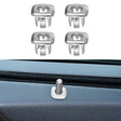 For BMW 5 Series 2011-2017 4 in 1 Car Interior Door Window Trim Panel Locking Knob Button Cover 5142 9171 769 (Silver) - Booster Cable & Clip by PMC TechLife | Online Shopping South Africa | PMC TechLife | Buy Now Pay Later Mobicred