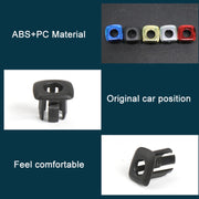 For BMW 5 Series 2011-2017 4 in 1 Car Interior Door Window Trim Panel Locking Knob Button Cover 5142 9171 769 (Red)