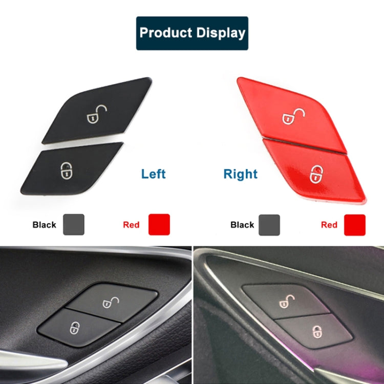 For Mercedes-Benz E-Class 2016-2021 Left Driving Car Left Side Door Lock Switch Buttons 2059055251 (Red)