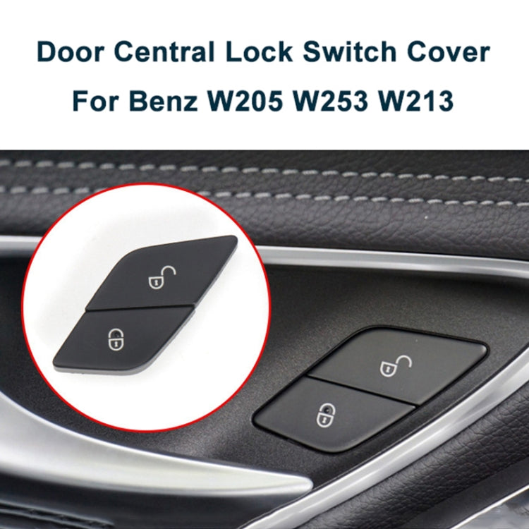 For Mercedes-Benz E-Class 2016-2021 Left Driving Car Left Side Door Lock Switch Buttons 2059055251 (Black)