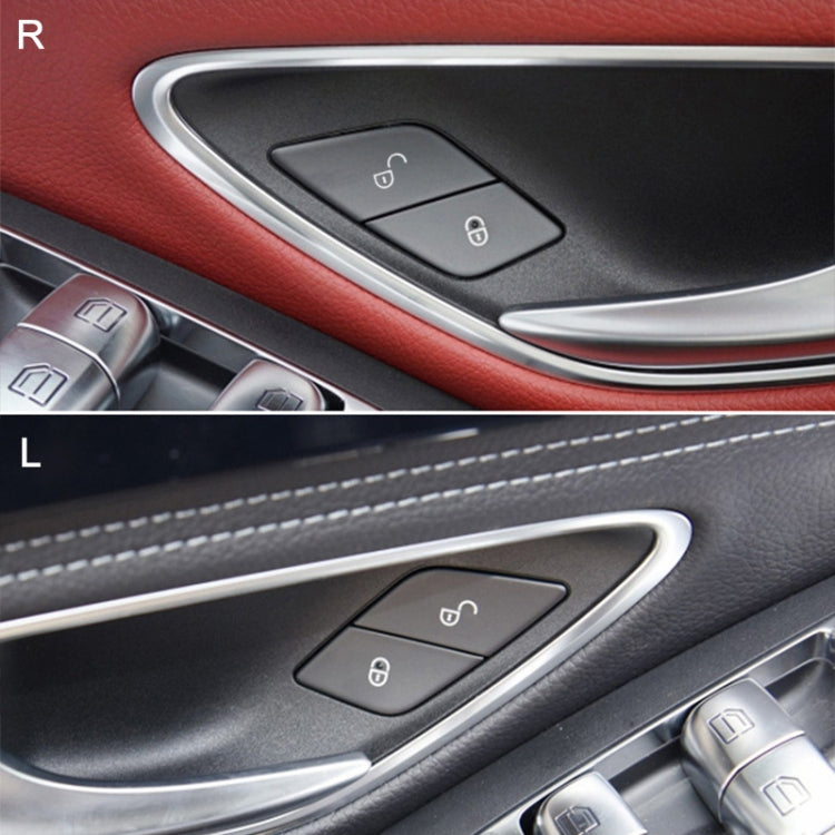 For Mercedes-Benz E-Class 2016-2021 Left Driving Car Left Side Door Lock Switch Buttons 2059055251 (Black)