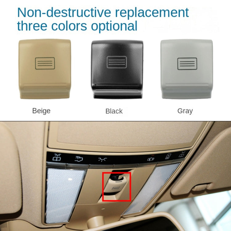 For Mercedes-Benz W221 2006-2013 Left Driving Car Sunroof Switch Button Dome Light Button(Beige)