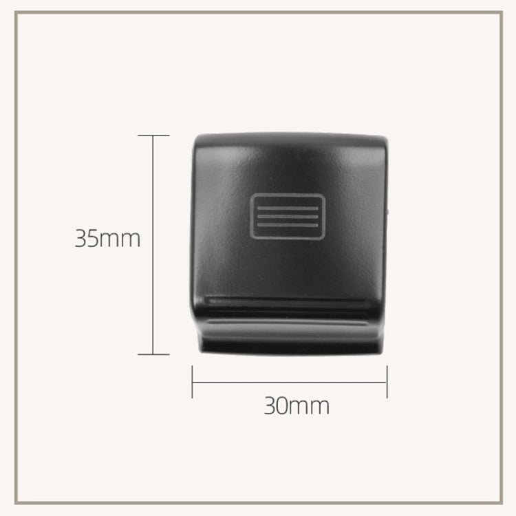 For Mercedes-Benz W221 2006-2013 Left Driving Car Sunroof Switch Button Dome Light Button(Black)