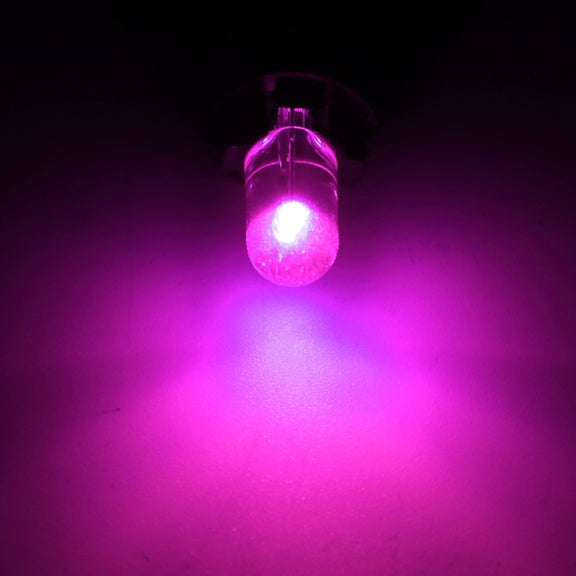 50pcs T10 DC24V / 0.36W / 0.03A Car Clearance Light COB Lamp Beads (Pink Light)