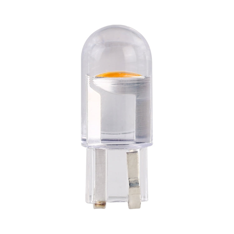 50pcs T10 DC24V / 0.36W / 0.03A Car Clearance Light COB Lamp Beads (Yellow Light)
