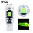 4pcs T10 DC12V /  0.84W / 0.07A / 150LM Car Clearance Light 5LEDs SMD-3030 Lamp Beads with lens (Green Light) - Clearance Lights by PMC TechLife | Online Shopping South Africa | PMC TechLife