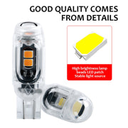 4pcs T10 DC12V /  0.84W / 0.07A / 150LM Car Clearance Light 5LEDs SMD-3030 Lamp Beads with lens (White Light)