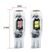 4pcs T10 DC12V /  0.84W / 0.07A / 150LM Car Clearance Light 5LEDs SMD-3030 Lamp Beads with lens (White Light)