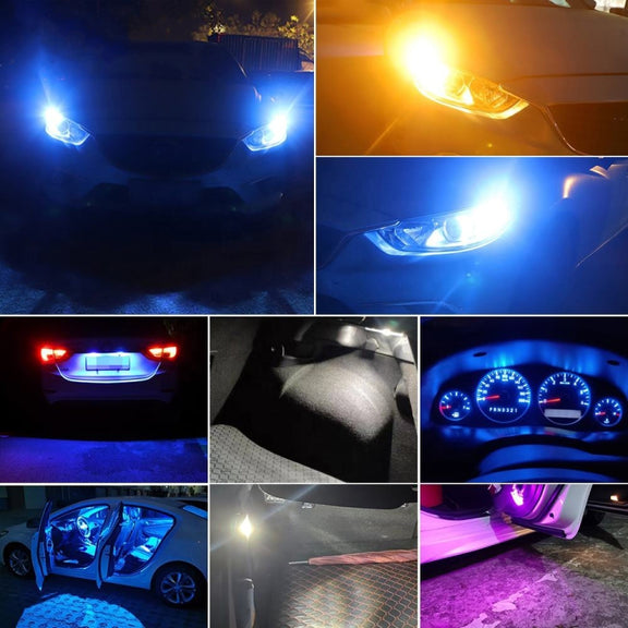 4pcs T10 DC12V /  0.84W / 0.07A / 150LM Car Clearance Light 5LEDs SMD-3030 Lamp Beads with lens (White Light)