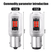 2pcs 1157 DC12V / 2.16W / 0.18A / 480LM Car LED Brake Light (White Light)