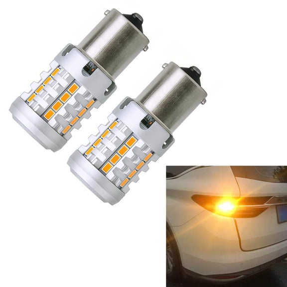 2pcs 1156 IC12-28V / 16.68W / 1.39A Car 3020EMC-26 Constant Current Wide Voltage Turn Signal Light (Yellow Light)