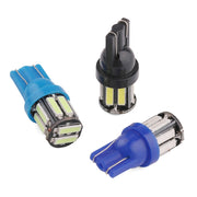 10pcs T10 DC12V / 0.96W / 0.08A Car Clearance Light 10LEDs SMD-7020 Lamp Beads (White Light)