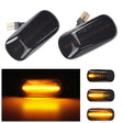 2pcs For Honda Civic 2001-2015 Car Dynamic LED Fender Side Light 34301-S5H-T02(Transparent Black) - Arrow Turn Lights by PMC TechLife | Online Shopping South Africa | PMC TechLife | Buy Now Pay Later Mobicred