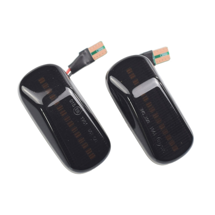2pcs For Honda Civic 2001-2015 Car Dynamic LED Fender Side Light 34301-S5H-T02(Transparent Black)