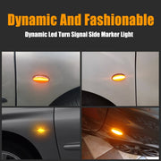 2pcs For Peugeot 1007 Car Dynamic LED Fender Side Light 817300H010 (Transparent)