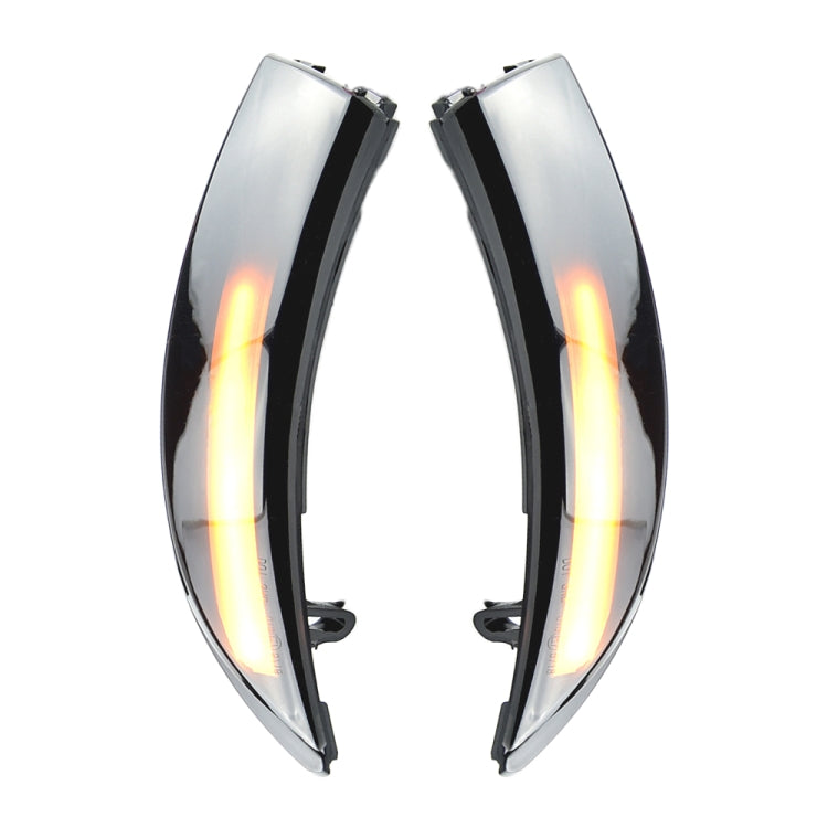 1 Pair For Ford Fiesta 2008-2017 Car Dynamic LED Turn Signal Light Rearview Mirror Flasher Water Blinker (Transparent Black)