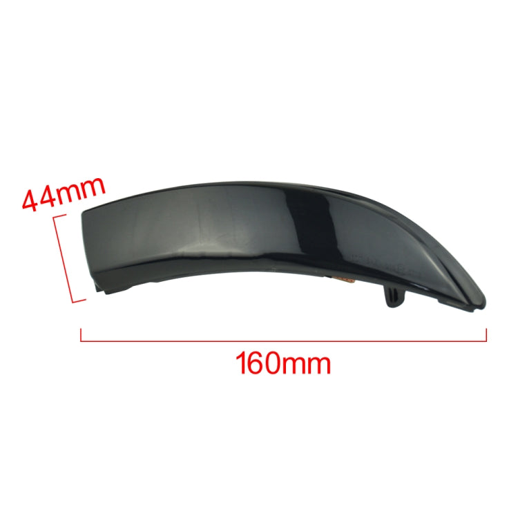 1 Pair For Ford Fiesta 2008-2017 Car Dynamic LED Turn Signal Light Rearview Mirror Flasher Water Blinker (Transparent Black)
