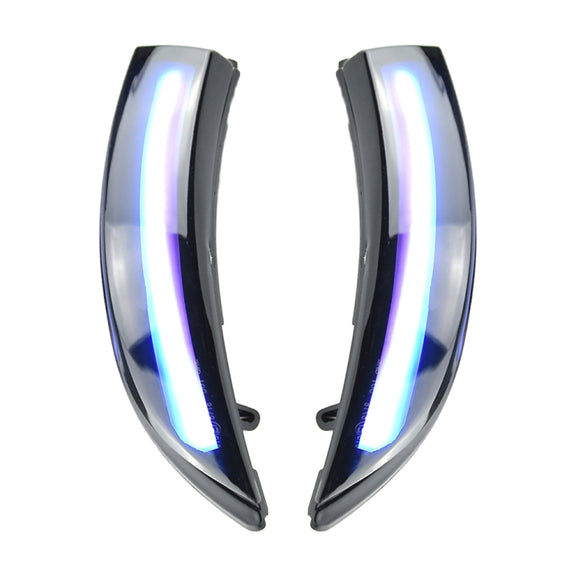 1 Pair For Ford Fiesta 2008-2017 Car Dynamic LED Turn Signal Light Rearview Mirror Flasher Water Blinker
