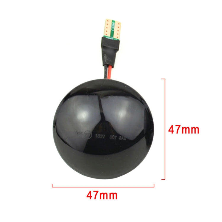 2pcs For Land Rover Range Rover L322 2002-2012 Car Dynamic LED Fender Side Light (Transparent Black)