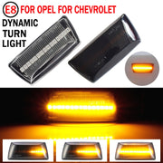 2pcs For Chevrolet Cruze 2009-2014 Car Dynamic LED Fender Side Light 1713423(Transparent)