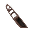 For BMW F10 2011-2017 Right Driving Car Door Window Lift Switch Trim Panel (Coffee) - Car Interior Mouldings by PMC TechLife | Online Shopping South Africa | PMC TechLife | Buy Now Pay Later Mobicred