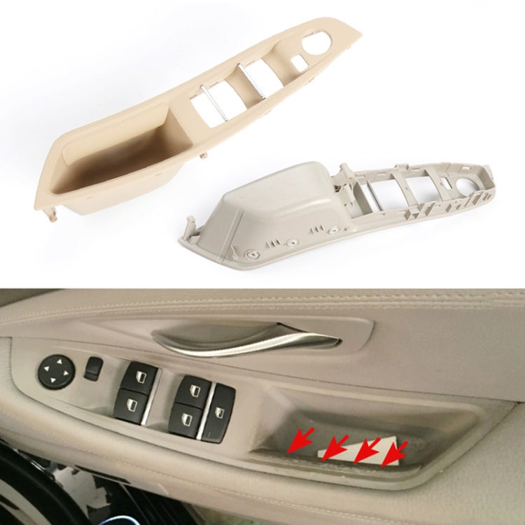 For BMW F10 2011-2017 Right Driving Car Door Window Lift Switch Trim Panel (Grey)
