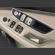 For BMW F10 2011-2017 Right Driving Car Door Window Lift Switch Trim Panel (Grey)