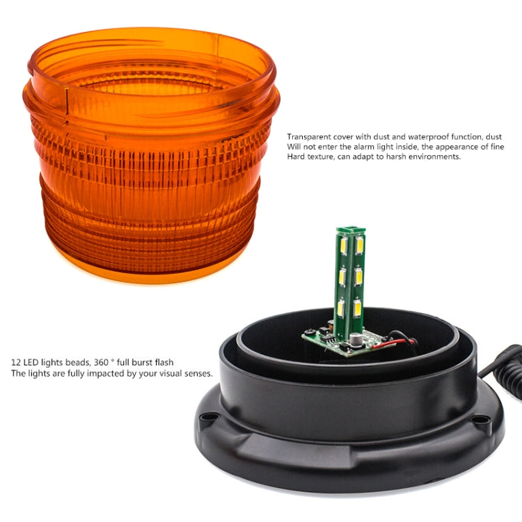 School Bus Engineering Vehicle Safety Warning Light Rear-end Collision Yellow Signal Lamp (Yellow Light)