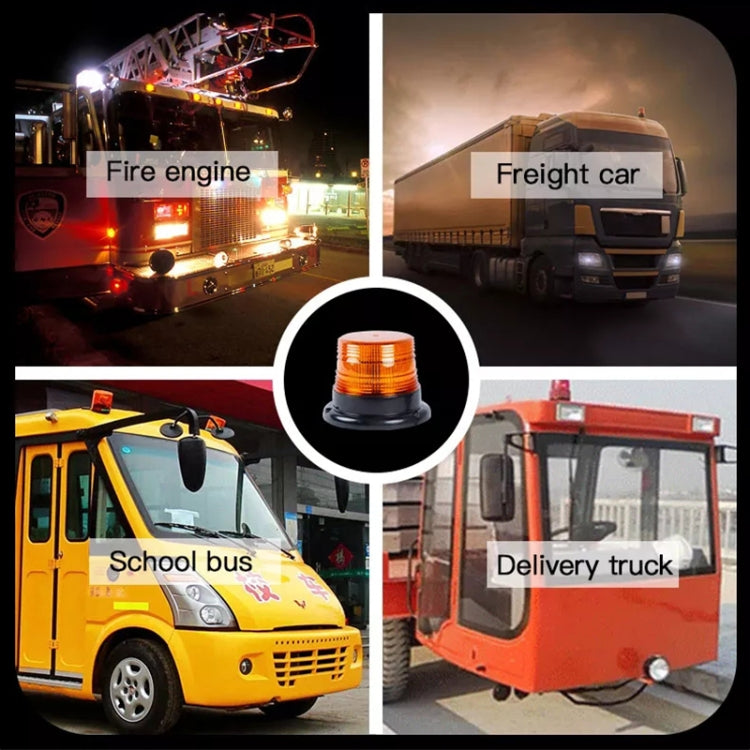 School Bus Engineering Vehicle Safety Warning Light Rear-end Collision Yellow Signal Lamp (Blue Light)