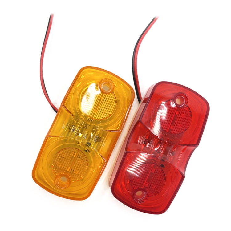 2pcs MK-106 Truck 12LEDs Side Marker Light (Yellow Light)