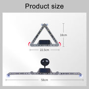 Car Triangular Light Warning Sign Solar Charging Strobe Emergency Ranger Light (Colorful Light)