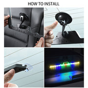 Car Triangular Light Warning Sign Solar Charging Strobe Emergency Ranger Light (Colorful Light)